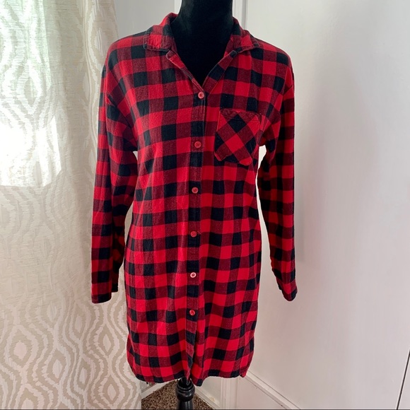 Charter Club Other - Charter Club Buffalo Plaid Pajama Dress Sz S